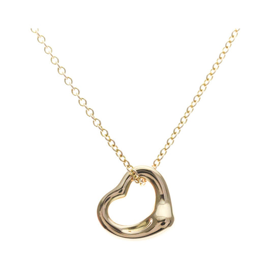 Tiffany & Co. Elsa Peretti Open Heart Pendant 18K Yellow Gold, Gold, Pink Gold, Necklace