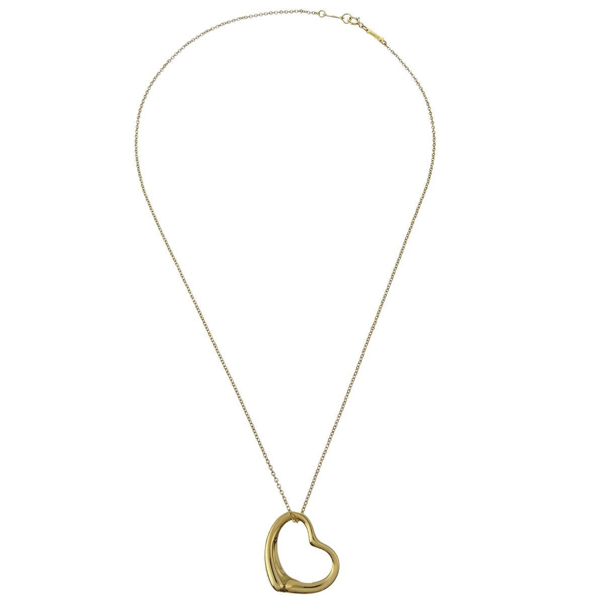 Tiffany & Co. Elsa Peretti Open Heart Pendant Necklace - Brandsamsara