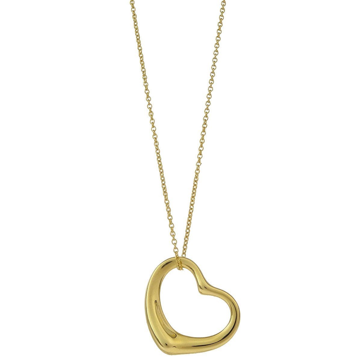 Tiffany & Co. Elsa Peretti Open Heart Pendant Necklace - Brandsamsara