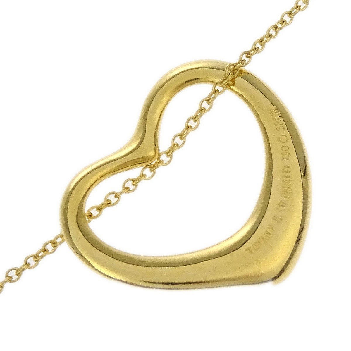 Tiffany & Co. Elsa Peretti Open Heart Pendant Necklace - Brandsamsara