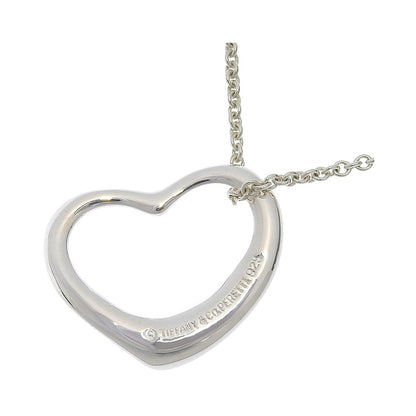 Tiffany & Co. Elsa Peretti Open Heart Pendant Sterling Silver, Silver, Silver, Necklace