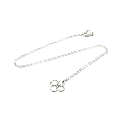 Tiffany & Co. Elsa Peretti Quadrifoglio Pendant Platinum, Silver, Platinum, Necklace