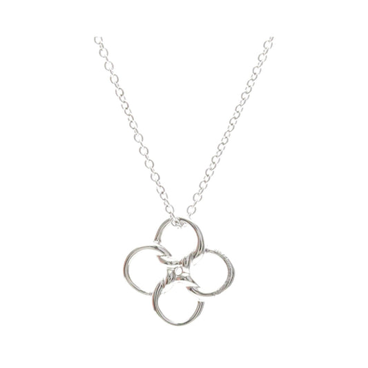 Tiffany & Co. Elsa Peretti Quadrifoglio Pendant Platinum, Silver, Platinum, Necklace
