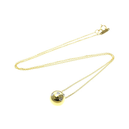 Tiffany & Co. Etoile Ball Pendant 18K Yellow Gold with Platinum and Diamonds, Gold, Yellow Gold, Necklace