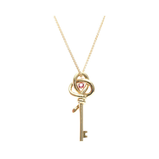 Tiffany & Co. Knot Key Pendant 18K Rose Gold, Gold, Pink Gold, Necklace