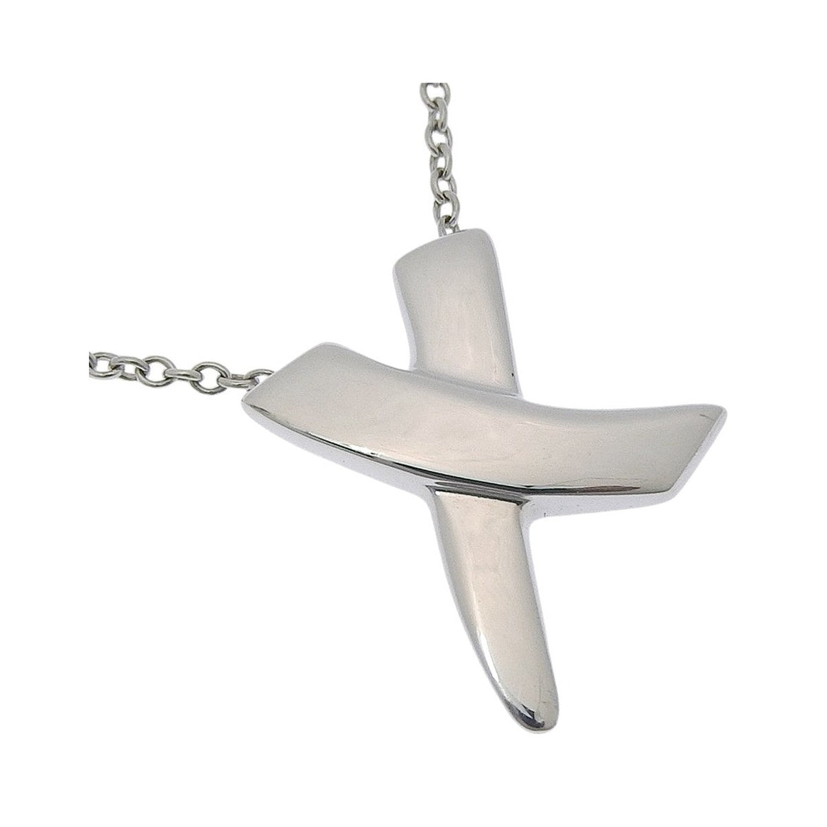 Tiffany & Co. Paloma Picasso Graffiti X Pendant Silver, Silver, Silver, Necklace