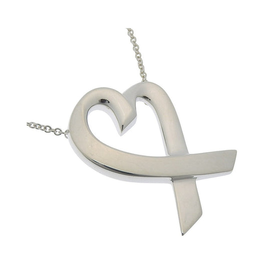 Tiffany & Co. Paloma Picasso Loving Heart Silver, Silver, Silver, Necklace