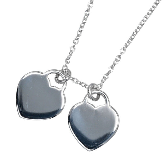 Tiffany & Co. Return to Tiffany Double Heart Tag Pendant Necklace - Brandsamsara