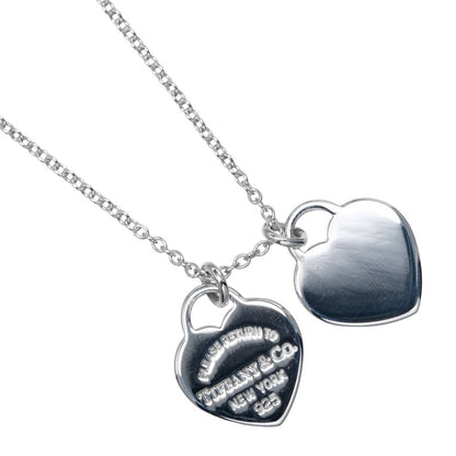 Tiffany & Co. Return to Tiffany Double Heart Tag Pendant Necklace - Brandsamsara