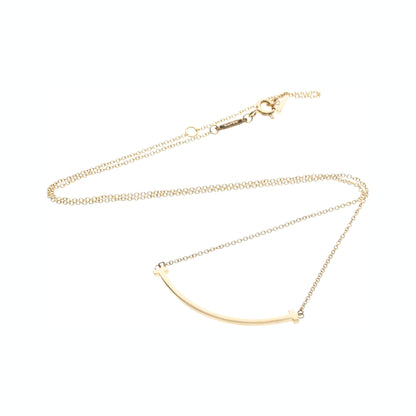 Tiffany & Co. T Smile Pendant 18K Yellow Gold, Gold, Pink Gold, Necklace