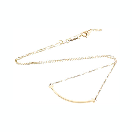 Tiffany & Co. T Smile Pendant 18K Yellow Gold, Gold, Pink Gold, Necklace