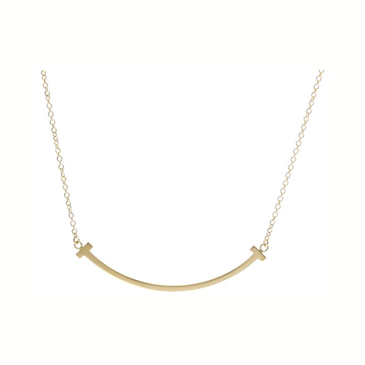Tiffany & Co. T Smile Pendant 18K Yellow Gold, Gold, Yellow Gold, Necklace