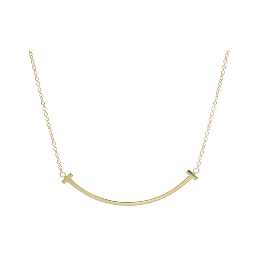 Tiffany & Co. T Smile Pendant 18K Yellow Gold, Gold, Yellow Gold, Necklace
