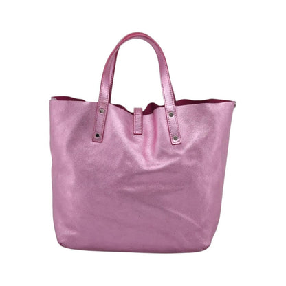 Tiffany & Co. Vintage Leather, Pink, Stainless Steel, Shoulder Bag