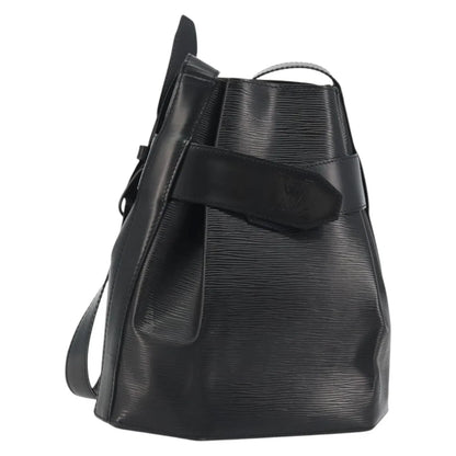 Louis Vuitton Vintage Sac d'Epaule Handbag Epi, Black, Leather, Shoulder Bag