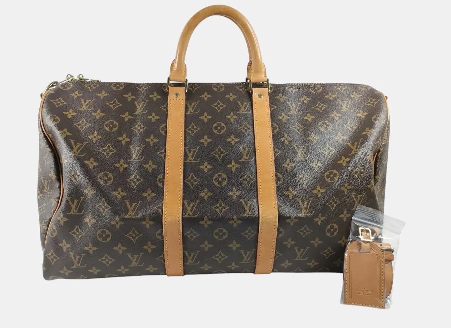 Louis Vuitton Keepall Bandouliere Monogram Canvas, Brown, Canvas, Travel Bag