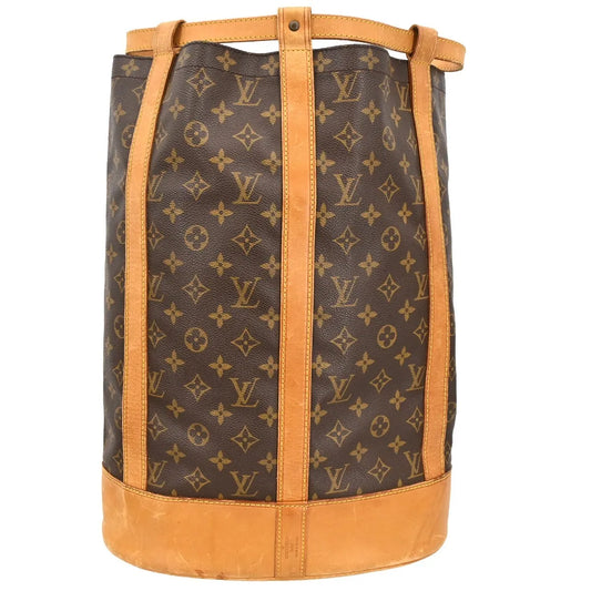 Louis Vuitton Randonnee Monogram Canvas, Brown, Canvas, Shoulder Bag