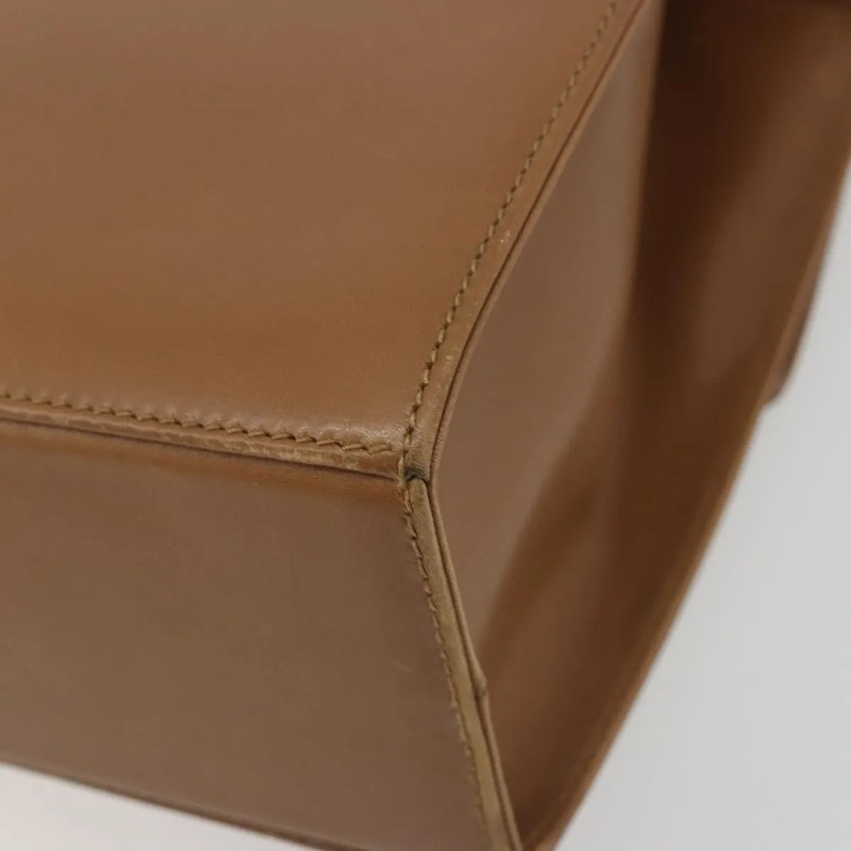 Salvatore Ferragamo Gancini Leather, Brown, Leather, Shoulder Bag