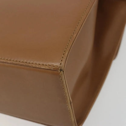 Salvatore Ferragamo Gancini Leather, Brown, Leather, Shoulder Bag