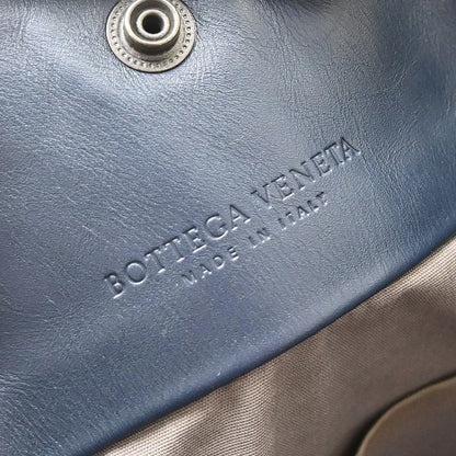 Bottega Veneta Belted Snap Tote Intrecciato Nappa, Navy, Leather, Tote Bag