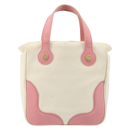 Chanel Vintage CC Tote Canvas, Beige, Canvas, Tote Bag
