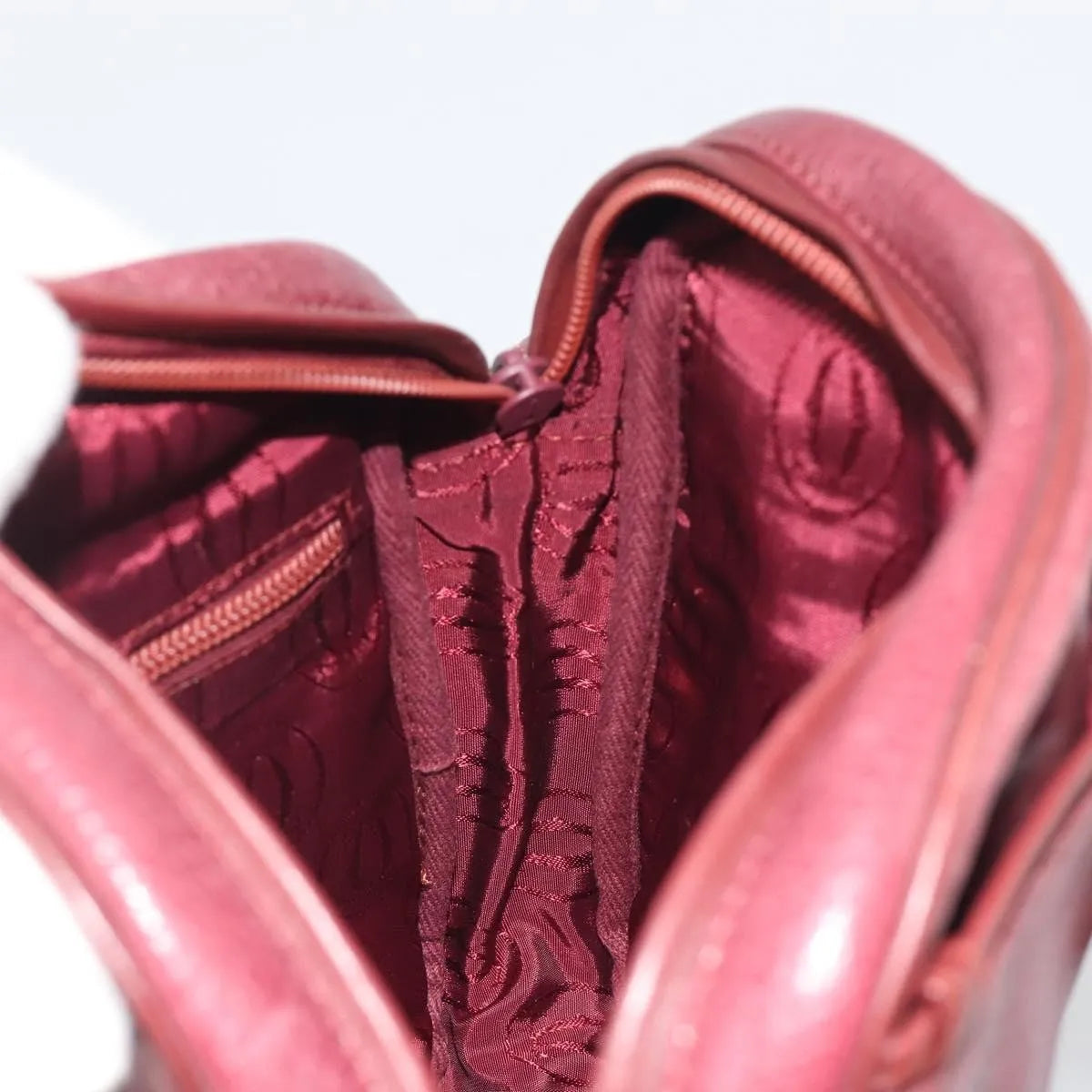 Cartier Tasseled Must de Cartier Leather, Burgundy, Leather, Shoulder Bag