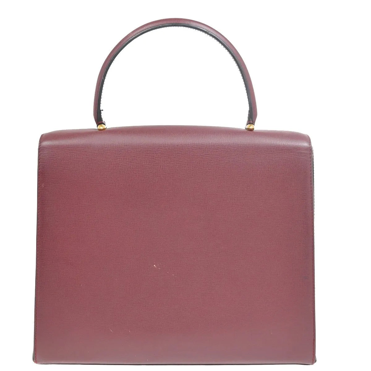 Cartier Must De Cartier Leather, Burgundy, Leather, Handbag