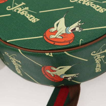 Gucci The Jetsons Web Sherry Line Roun Jetsons Web Sherry Line PVC, Green, PVC, Backpack