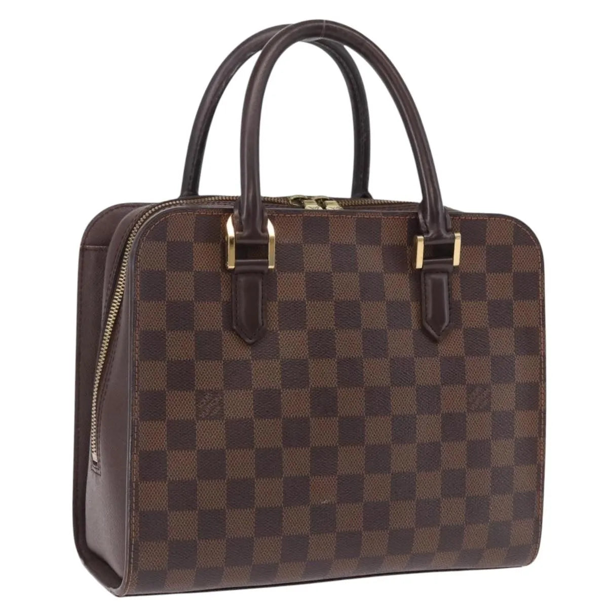 Louis Vuitton Triana Damier, Brown, Canvas, Handbag