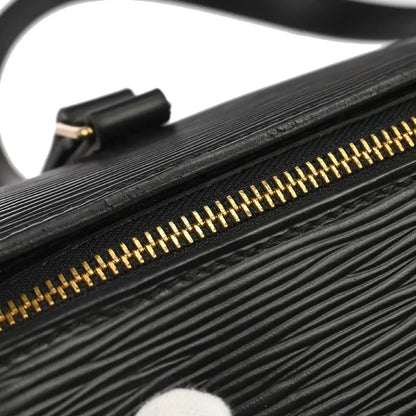 Louis Vuitton Soufflot Epi Leather, Black, Leather, Handbag