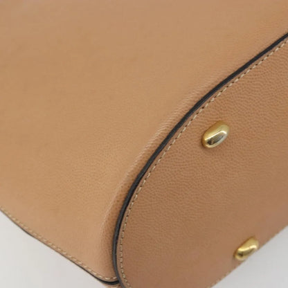 Celine Vintage Leather, Beige, Leather, Shoulder Bag