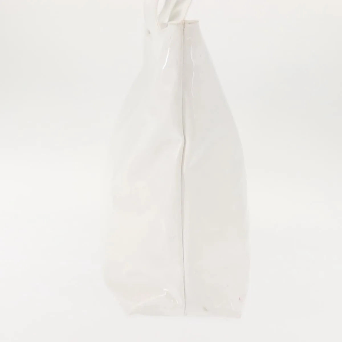 Salvatore Ferragamo Gancini Tote Patent leather, White, Patent Leather, Tote Bag