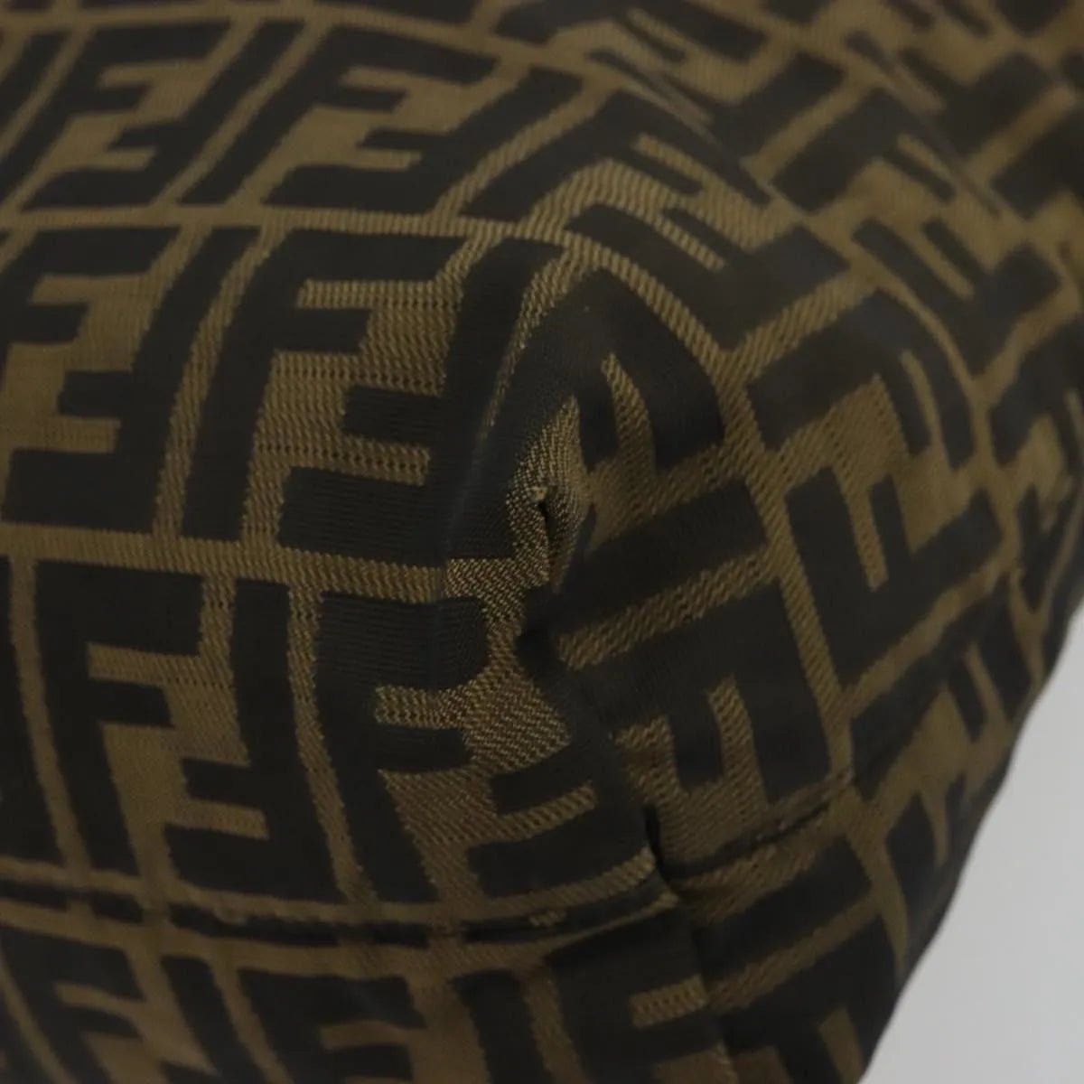 Fendi Zucca Tote Canvas, Black, Canvas, Handbag