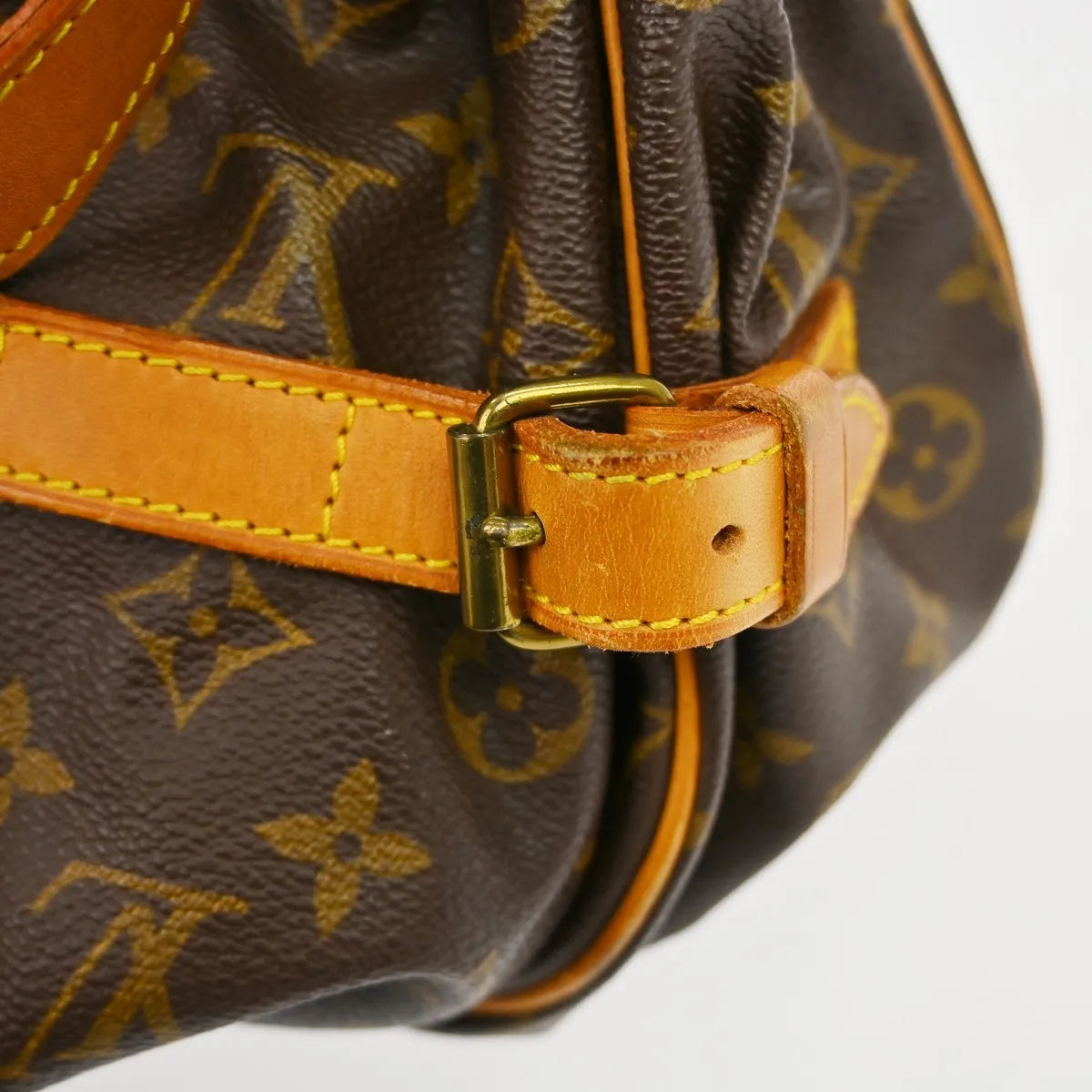 Louis Vuitton Saumur Monogram Canvas, Brown, Canvas, Shoulder Bag
