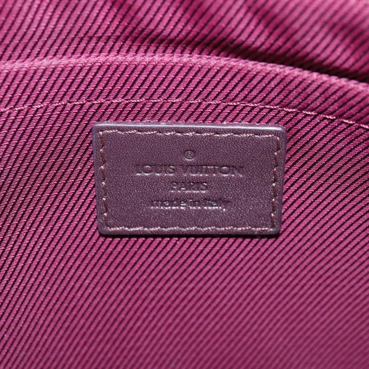 Louis Vuitton Pochette Felt and Sequin, Burgundy, Canvas, Clutch