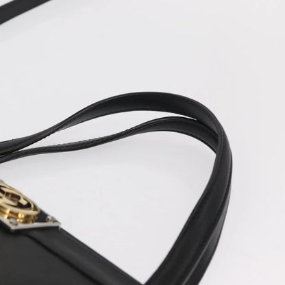 Gucci Linea Matisse Interlocking G Top Handle Tote Leather, Black, Leather, Shoulder Bag