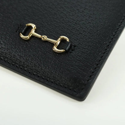Gucci Horsebit 1955 GG Canvas and white leather, Black, Leather, Clutch