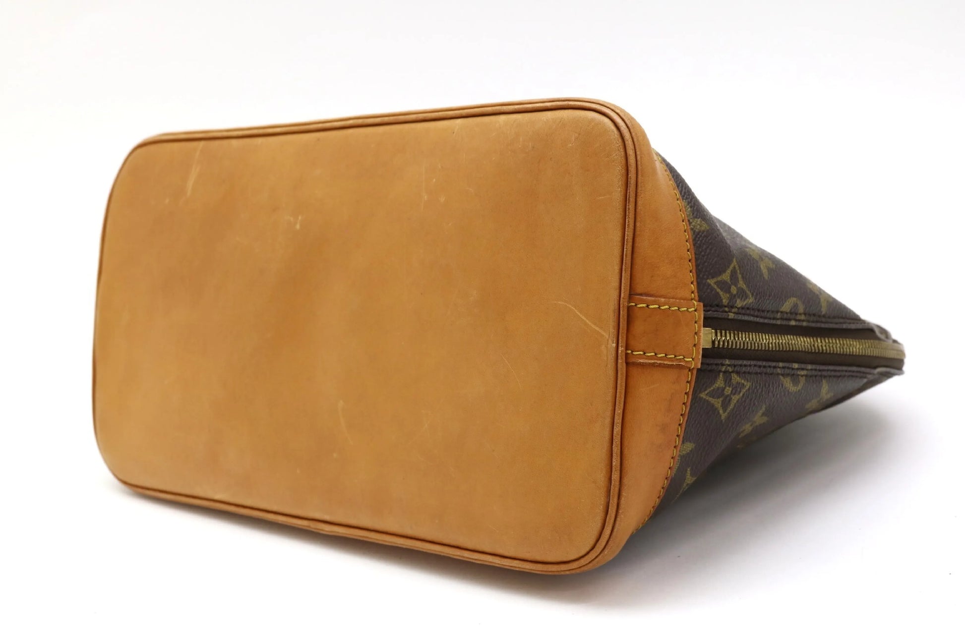 Louis Vuitton Vintage Alma Monogram Canvas, Brown, Canvas, Handbag