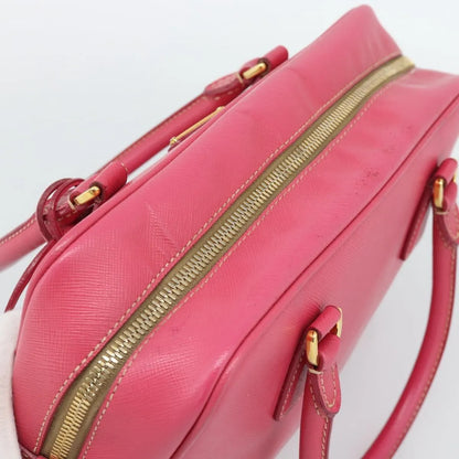 Prada Bauletto Saffiano Leather, Pink, Leather, Handbag