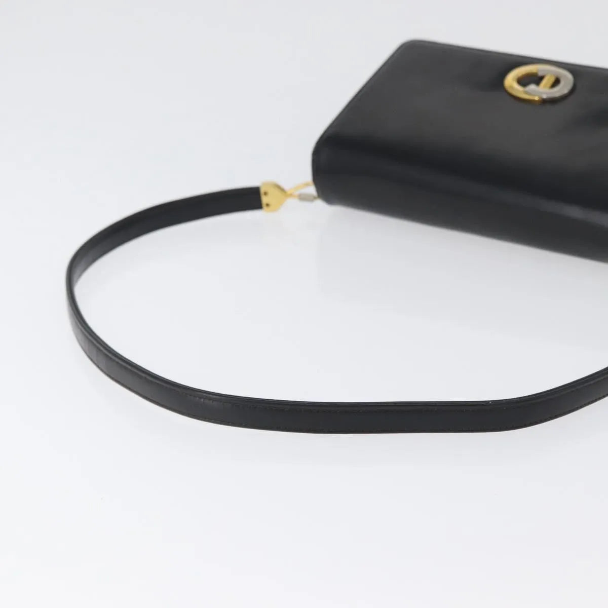 Christian Dior CD Shoulder bag Leather, Black, Calfskin, Shoulder Bag