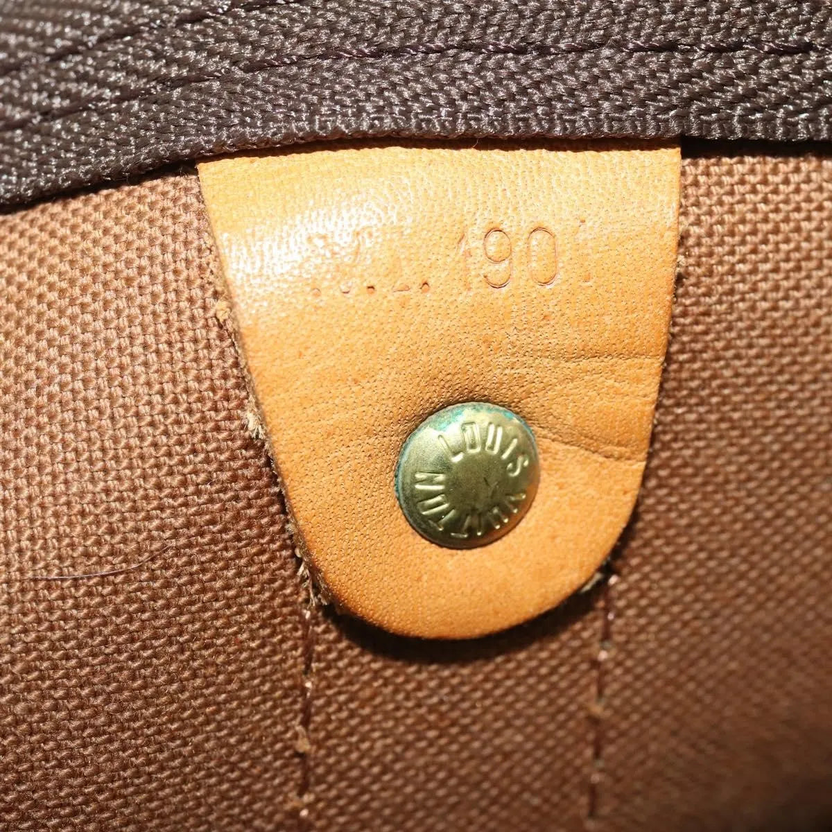 Louis Vuitton Keepall Bandoulière Monogram, Brown, Canvas, Travel Bag