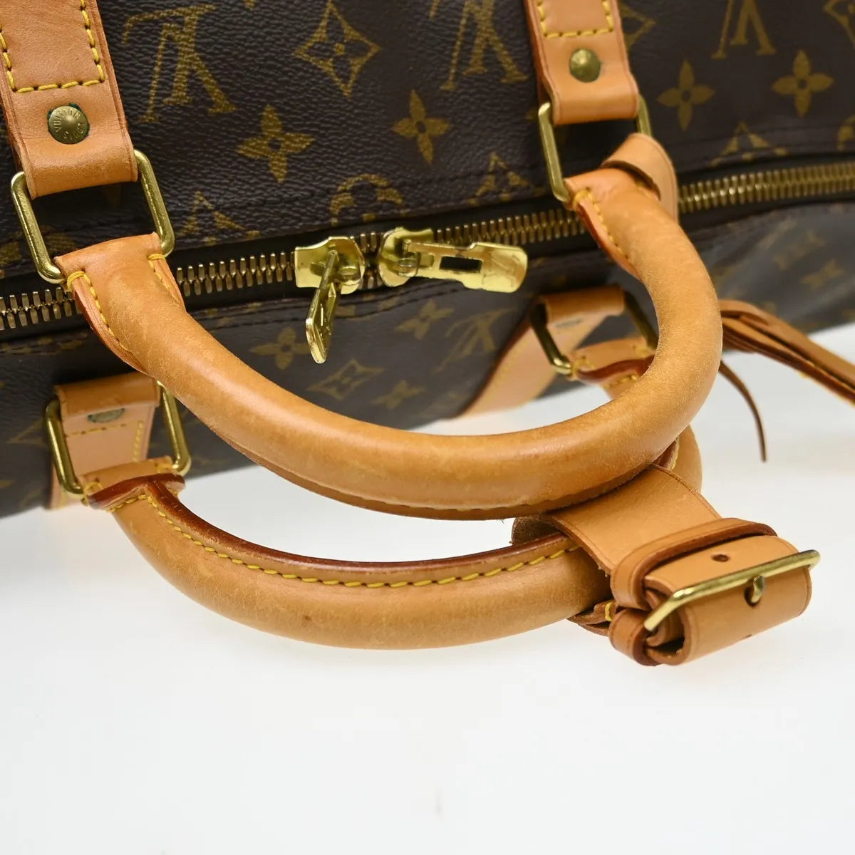 Louis Vuitton Keepall Monogram, Brown, Canvas, Travel Bag