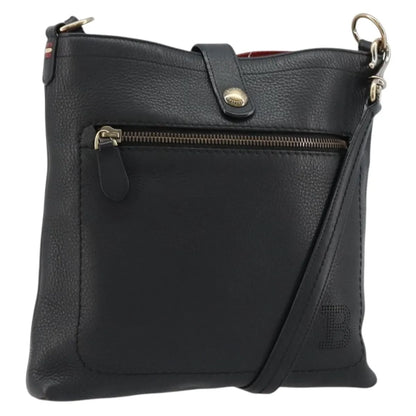 Bally Vintage Leather, Black, Leather, Shoulder Bag