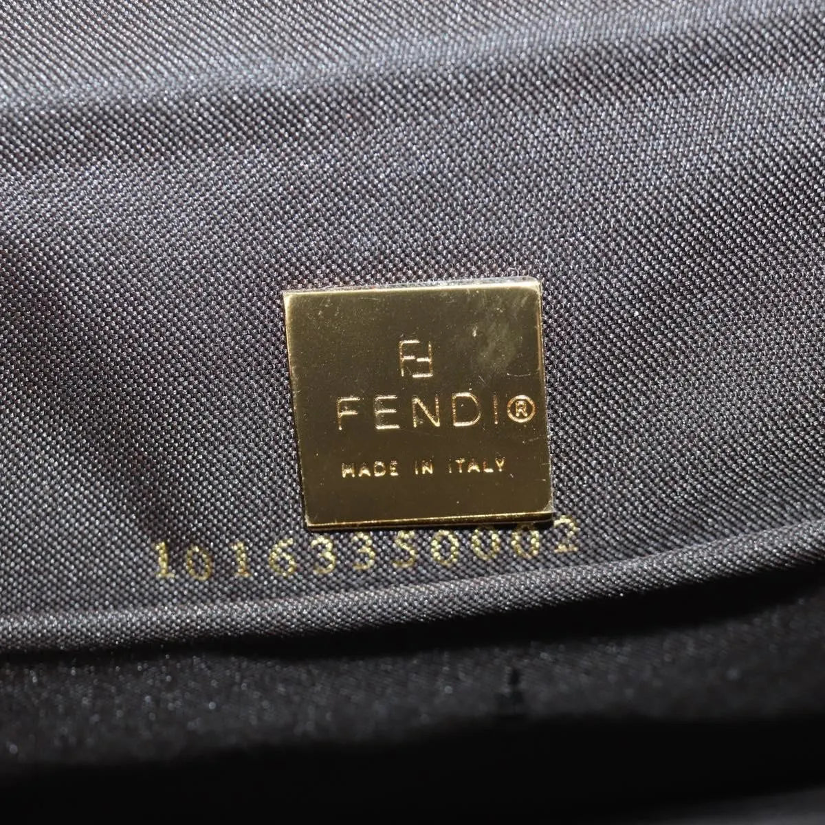 Fendi Mamma Baguette Zucca patent leather, Brown, Canvas, Shoulder Bag