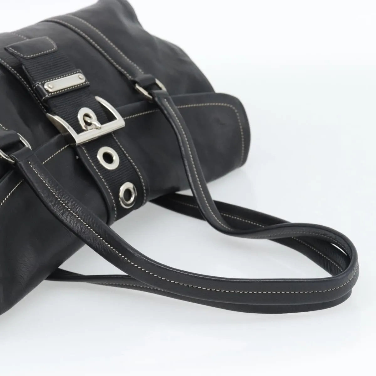 Prada Convertible Shopping Tote Saffiano Leather Saffiano Leather, Black, Leather, Tote Bag