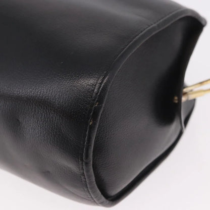 Christian Dior Vintage Leather, Black, Leather, Shoulder Bag
