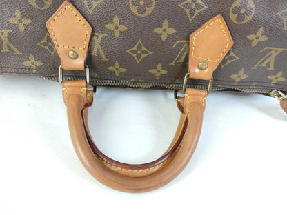 Louis Vuitton Speedy Monogram Canvas, Brown, Canvas, Handbag