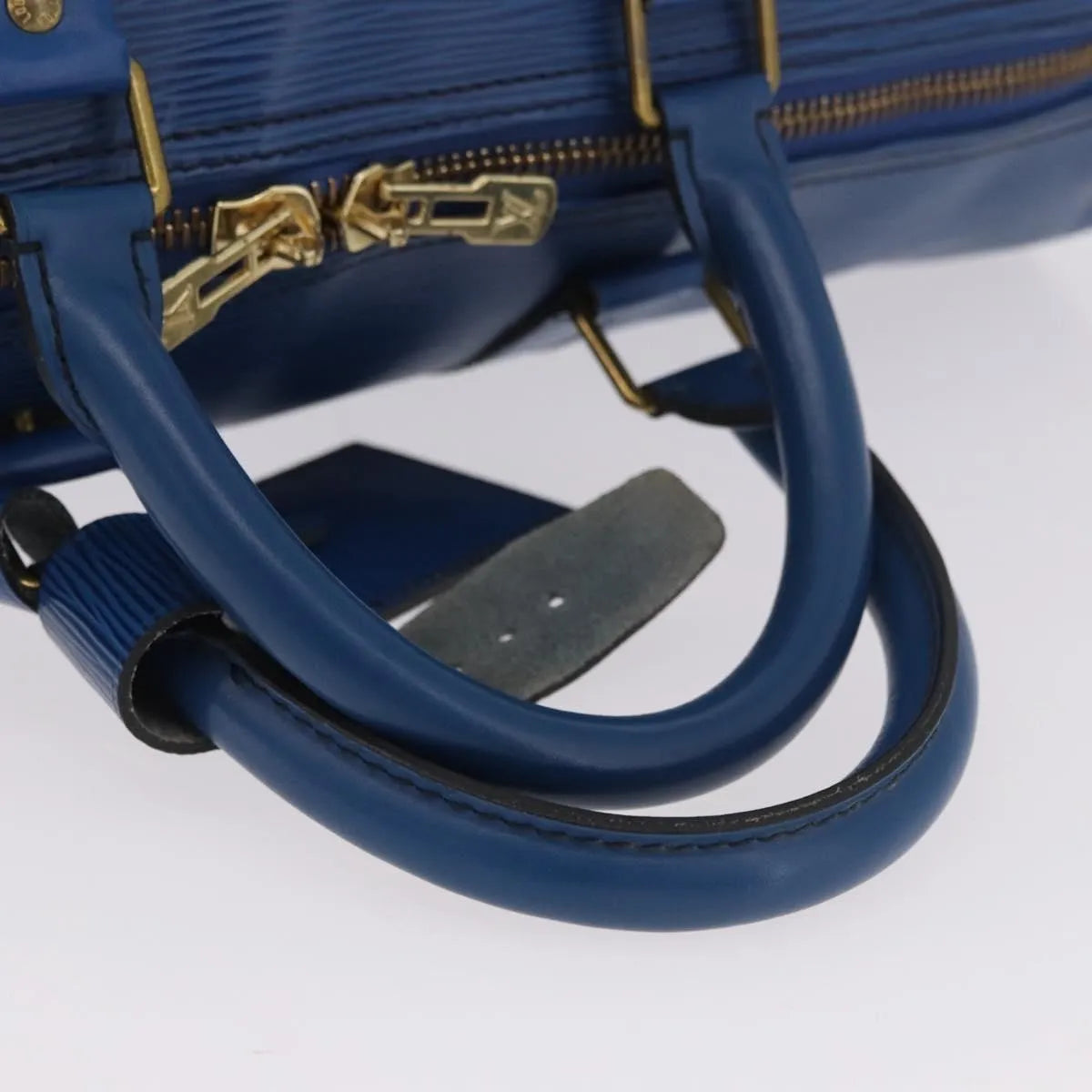 Louis Vuitton Keepall Epi Leather, Blue, Leather, Travel Bag