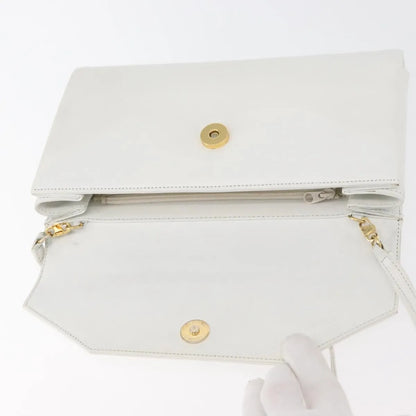 Givenchy Vintage 4G Leather, White_gold, Leather, Shoulder Bag