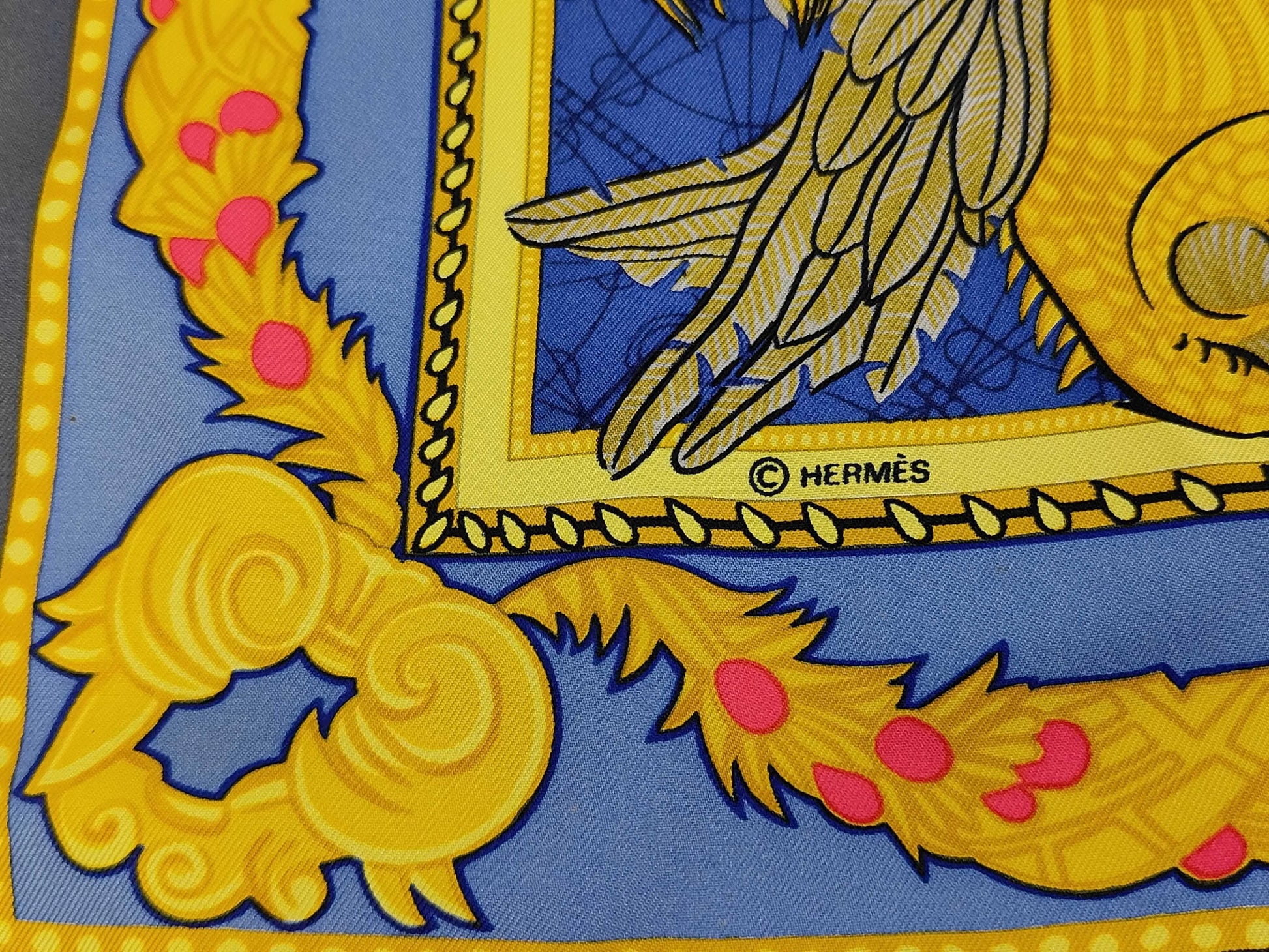 Hermes Carré 90 Silk multicolor, Multicolour, Silk, Scarf